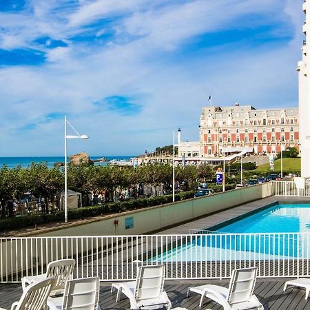 Superbe Studio Face A La Mer Acces Direct Plage Biarritz Bagian luar foto